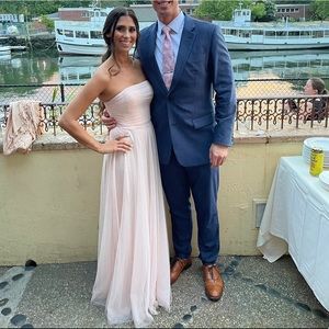 JENNY YOO RYDER STRAPLESS DRESS Blush worn once